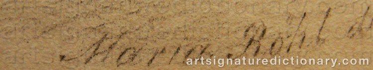 Signature by Maria Christina RÖHL
