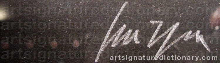 Authentic signature by Gino SCARPA on artwork
