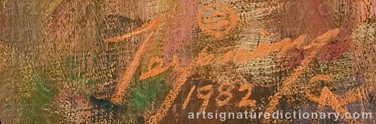 Authentic signature by Howard A. TERPNING on Painting/Watercolour artwork