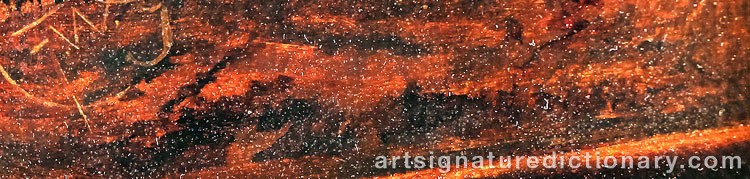 Authentic signature by Minnie F. W. GILBERT on  artwork