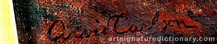 Signature by Arvid CARLSSON