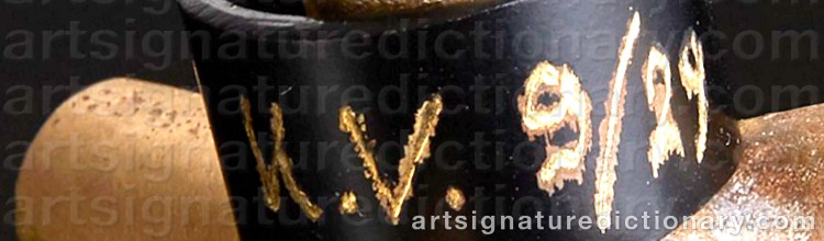 Authentic signature by Koen VANMECHELEN on Sculpture artwork