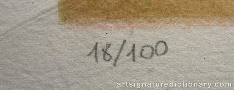 Close-up details showing Salvador DALI signature forgery characteristics