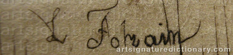 Signature by Jean Louis FORAIN