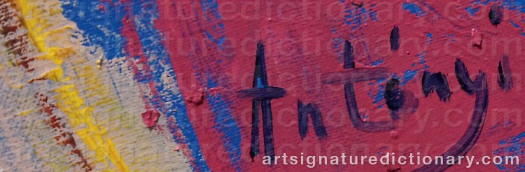 Signature by Imre ANTONYI