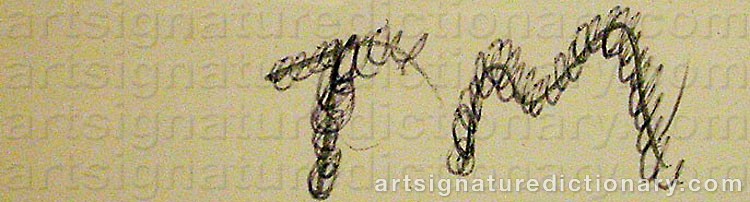 Authentic signature by Tony MATELLI on  artwork