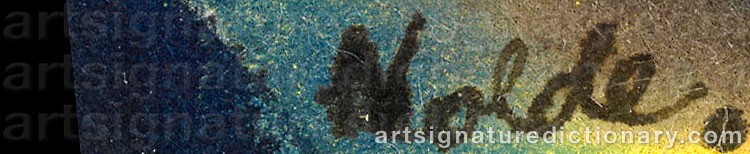 Signature by Emil NOLDE