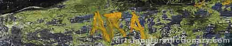 Authentic signature by Krishnaji Howlaji ARA on Painting/Watercolour artwork