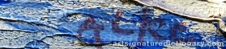Signature by Johan Axel Gustaf ‘Jag Acke’ ACKE