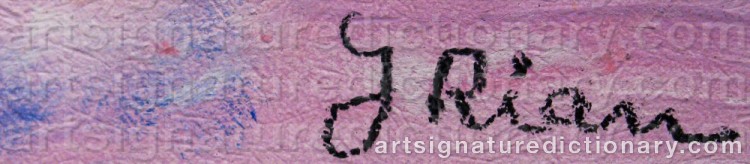 Signature by Johannes RIAN
