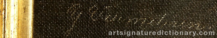 Authentic signature by Yelva VERMEHREN on  artwork