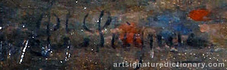 Authentic signature by Paul SEIGNAC on Painting/Watercolour artwork