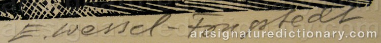 Signature by Erik WESSEL-FOUGSTEDT