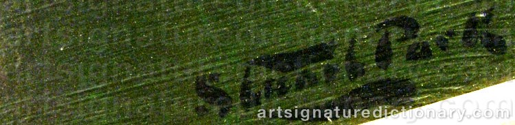 Authentic signature by Stuart PARK on Painting/Watercolour artwork