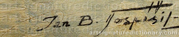 Signature by Jan Bohumil POSPISIL
