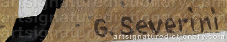 Signature by Gino SEVERINI