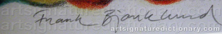 Signature by Frank BJÖRKLUND