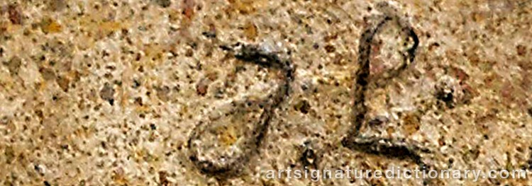 Signature by Jacques LIPCHITZ