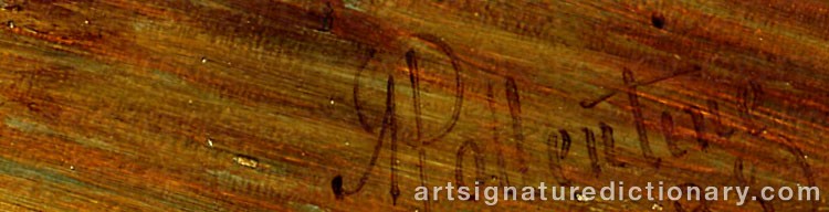 Signature by Alfred POLLENTINE