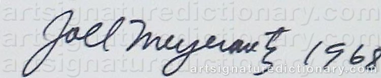 Authentic signature by Joel MEYEROWITZ on  artwork