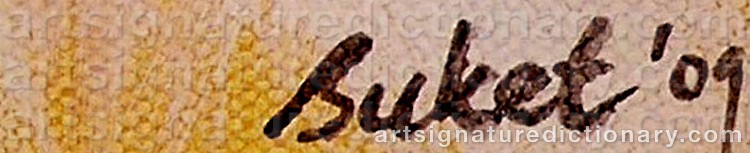 Authentic signature by Buket SÖYLEMEZ on artwork