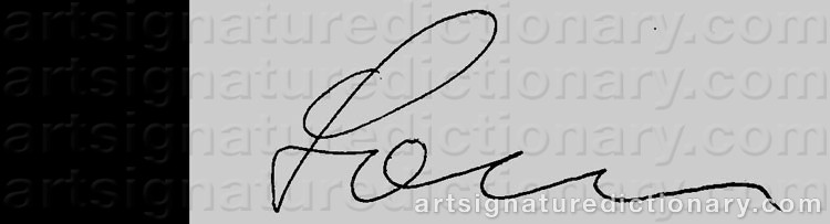 Authentic signature by Sven FRØKJÆR-JENSEN on artwork