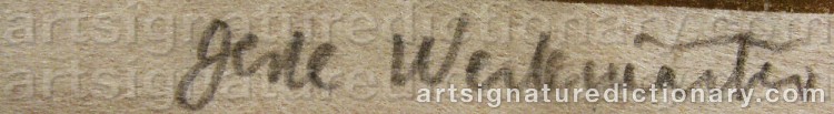 Signature by Jerk WERKMÄSTER