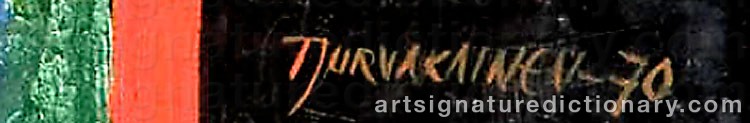 Authentic signature by Terttu JURVAKAINEN on Painting/Watercolour artwork