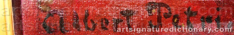 Signature by Albert PETRI