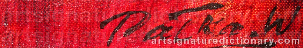 Authentic signature by Witold PALKA on Painting/Watercolour artwork