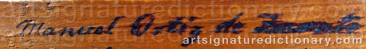 Signature by Manuel ORTIZ DE ZARATE