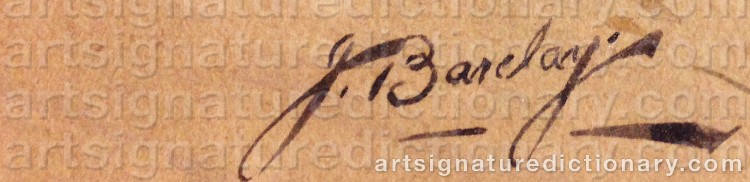 Authentic signature by Horace HAMMOND on  artwork