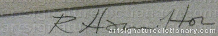 Signature by Richard HAMILTON