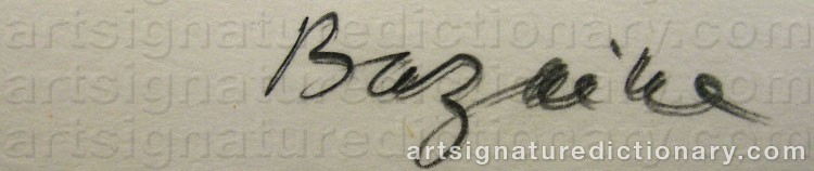 Signature by Jean René BAZAINE