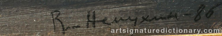 Signature by Vladimir Nikolaevich NEMUKHIN