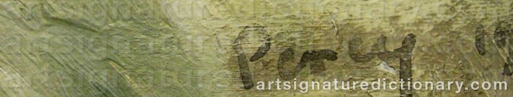 Signature by Arthur PERCY