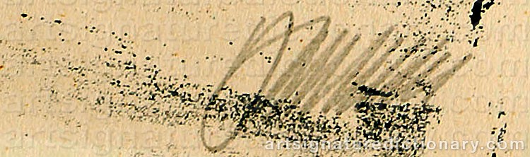 Signature by Willi BAUMEISTER