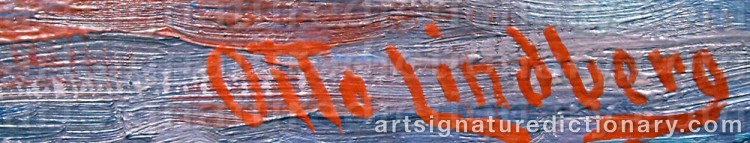 Signature by Otto LINDBERG