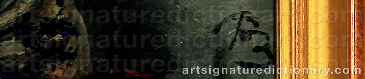 Authentic signature by Peter ROSTRUP BØYESEN on artwork