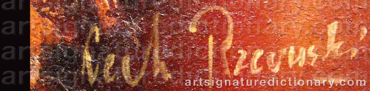Signature by Lech RZEWUSKI