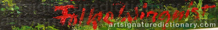 Signature by Folke WINQUIST