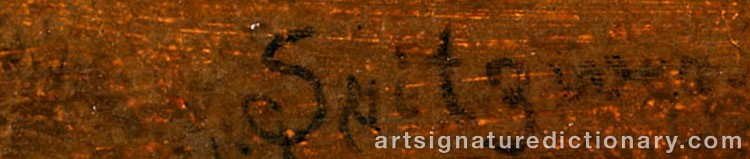 Authentic signature by Carl SPITZWEG on  artwork