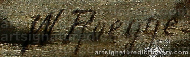 Authentic signature by Wilhelm Sr. RÖGGE on Painting/Watercolour artwork