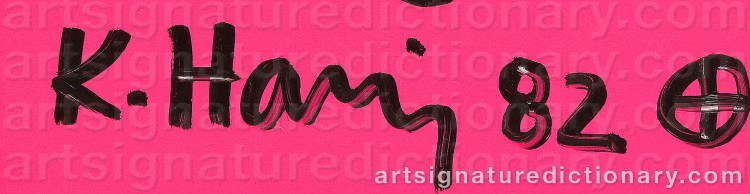 Signature by Keith HARING
