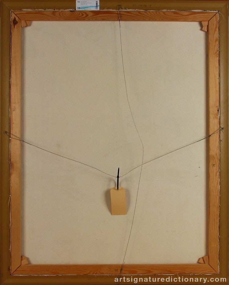 Close-up details showing Cornelis Guillaum Corneille Van ‘Corneille’ BEVERLOO signature forgery characteristics