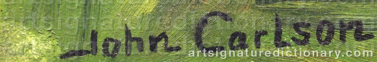 Signature by John CARLSON