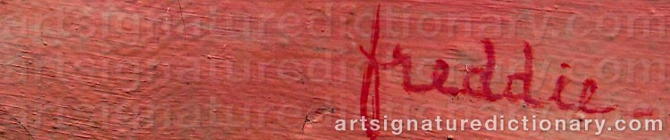 Signature by Wilhelm FREDDIE