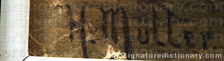 Signature by Herman MÜLLER