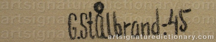 Signature by Gunnar STÅLBRAND