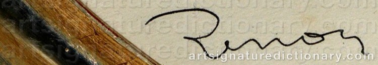 Signature by Pierre Auguste RENOIR
